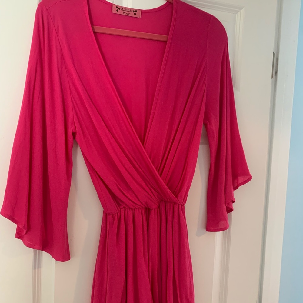 Hot pink Short romper